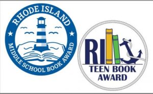 RI Middle School book Award and RI Teen Book Award Logos