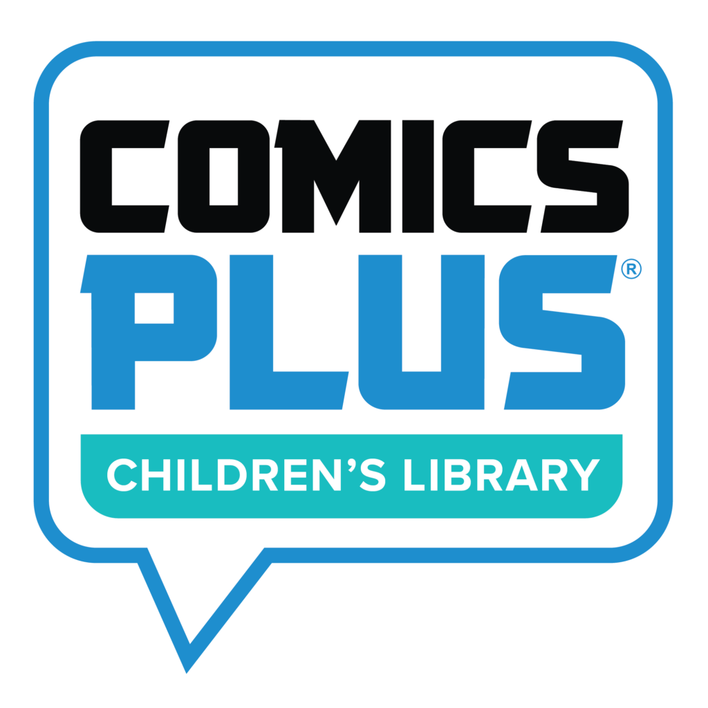 Comics Plus Logo for to see the children's library