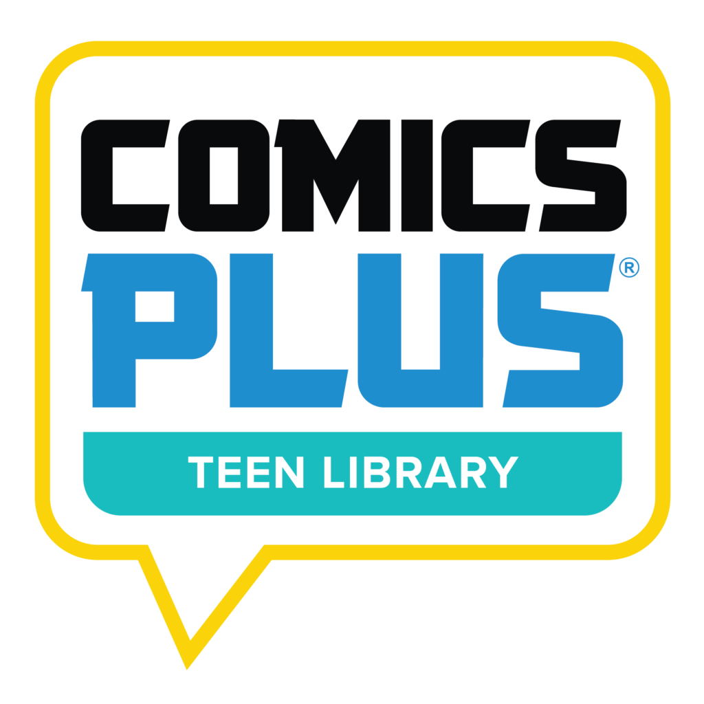 Comics Plus Logo for to see the teen library